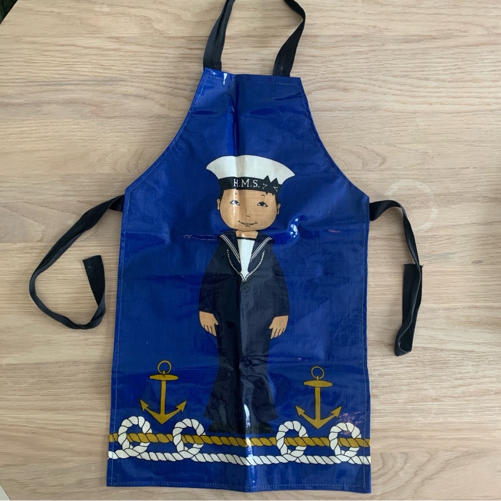 Vtg Sailor Boys By Ulster Kid’s coated apron Made in UK